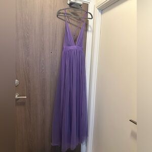 NWT On the Runway Maxi Dress purple size small